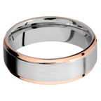 Cobalt Chrome with Satin , Polish Finish and 14K Rose Gold Inlay