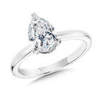 Radiant Moments Lab-Created Hidden Halo Engagement Ring