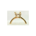 Radiant Moments Lab-Created Emerald-Cut Hidden Halo Engagement Ring