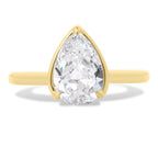 Radiant Moments Lab-Created Cushion Halo Engagement Ring