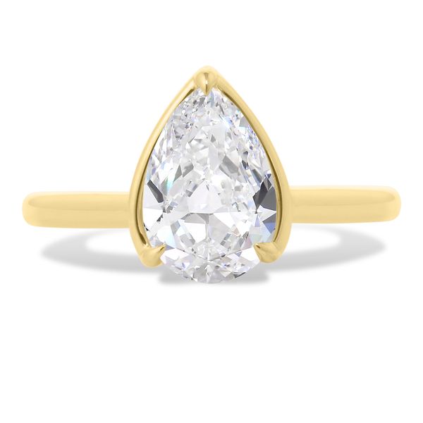 Radiant Moments Lab-Created Cushion Halo Engagement Ring