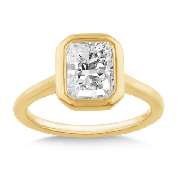 Radiant Moments Lab-Created Blooming Halo Diamond Engagement Ring