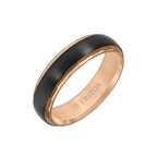6MM Titanium Ring with Satin Finish and Faceted Edge