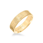 6MM Men's Classsic Wedding Band - Emery Finish and Roll Edge