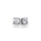 Radiant Moments Shared-Prong Lab-Created Diamond Stud Earrings