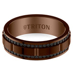 8MM Tungsten And Gemstone Band