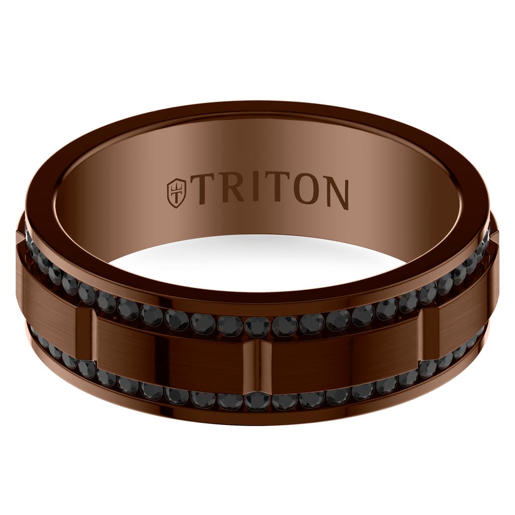8MM Tungsten And Gemstone Band