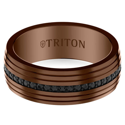 8MM Tungsten And Gemstone Band