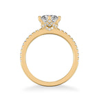 Ashlyn Classic Side Stone Diamond Engagement Ring