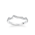 Thalia Contemporary Diamond Curved Wedding Band