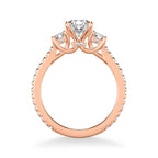 Jill Classic Three Stone Diamond Engagement Ring