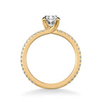 Aubrey Classic Side Stone Diamond Engagement Ring