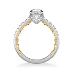 Harley Lyric Collection Classic Side Stone Diamond Engagement Ring