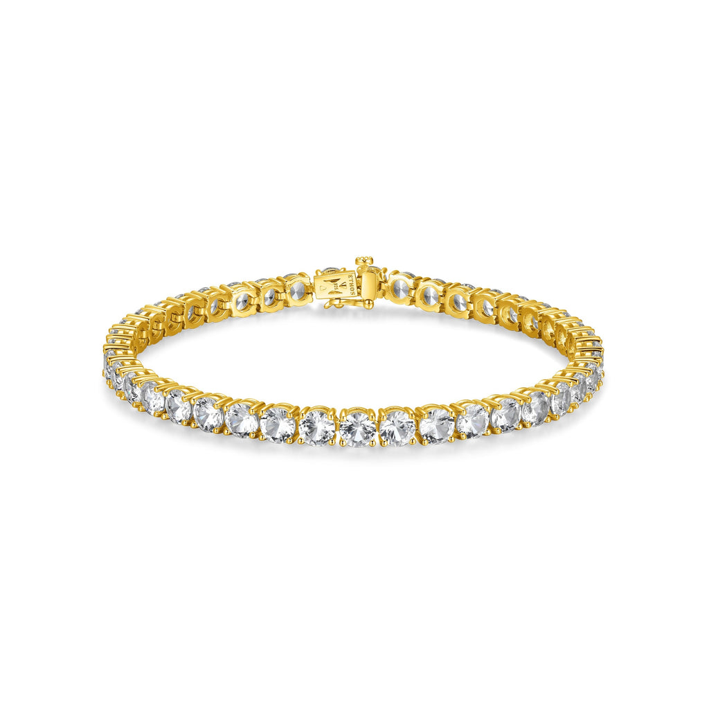 UB0120 - Basic Lab-Created White Sapphire Tennis Bracelet