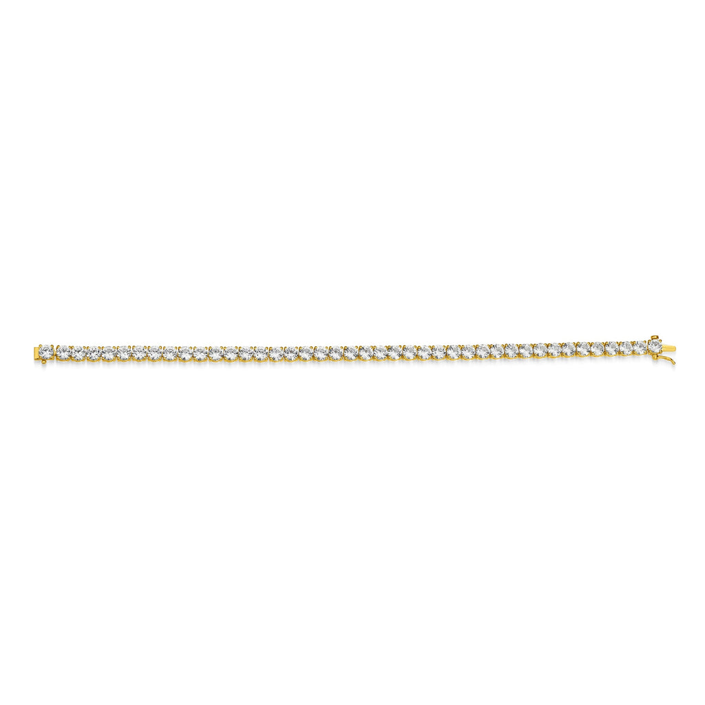 UB0120 - Basic Lab-Created White Sapphire Tennis Bracelet