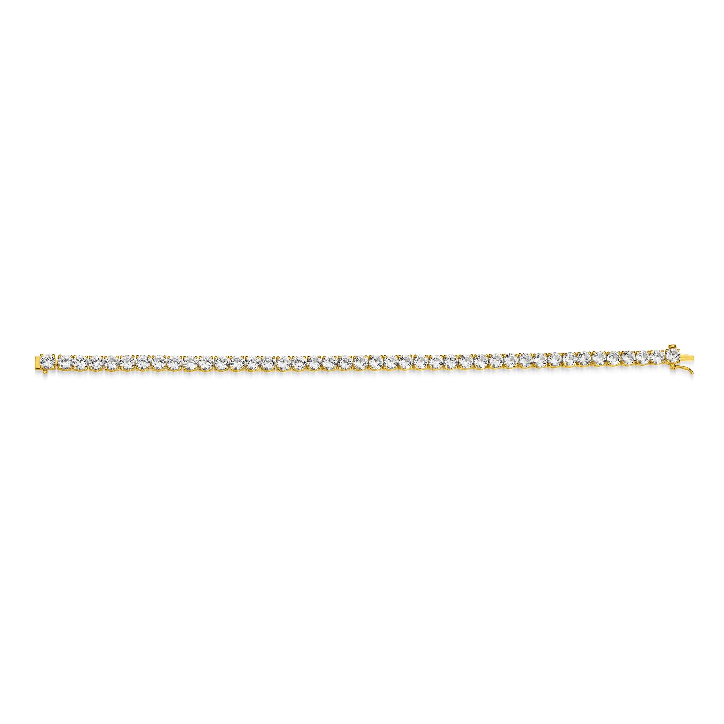 UB0120 - Basic Lab-Created White Sapphire Tennis Bracelet