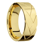14K Yellow Gold with Satin Finish