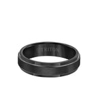 6MM Black Tungsten Carbide Men's Ring