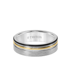 7MM Tungsten Carbide Ring with Crystaline Finish