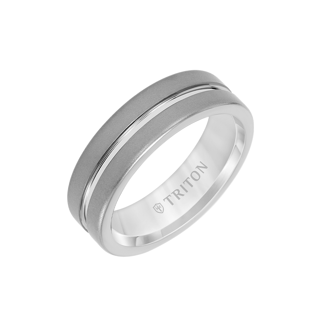7MM Tungsten Carbide Ring with Sandblast Finish
