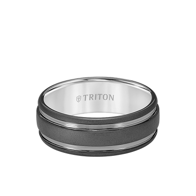 8MM Tungsten Carbide Ring with Sandblast Finish