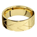 14K Yellow Gold with Satin Finish