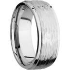 14K White Gold with Treebarkh , Polish Finish