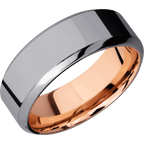 Tantalum with Polish , Polish Finish and 14K Rose Gold