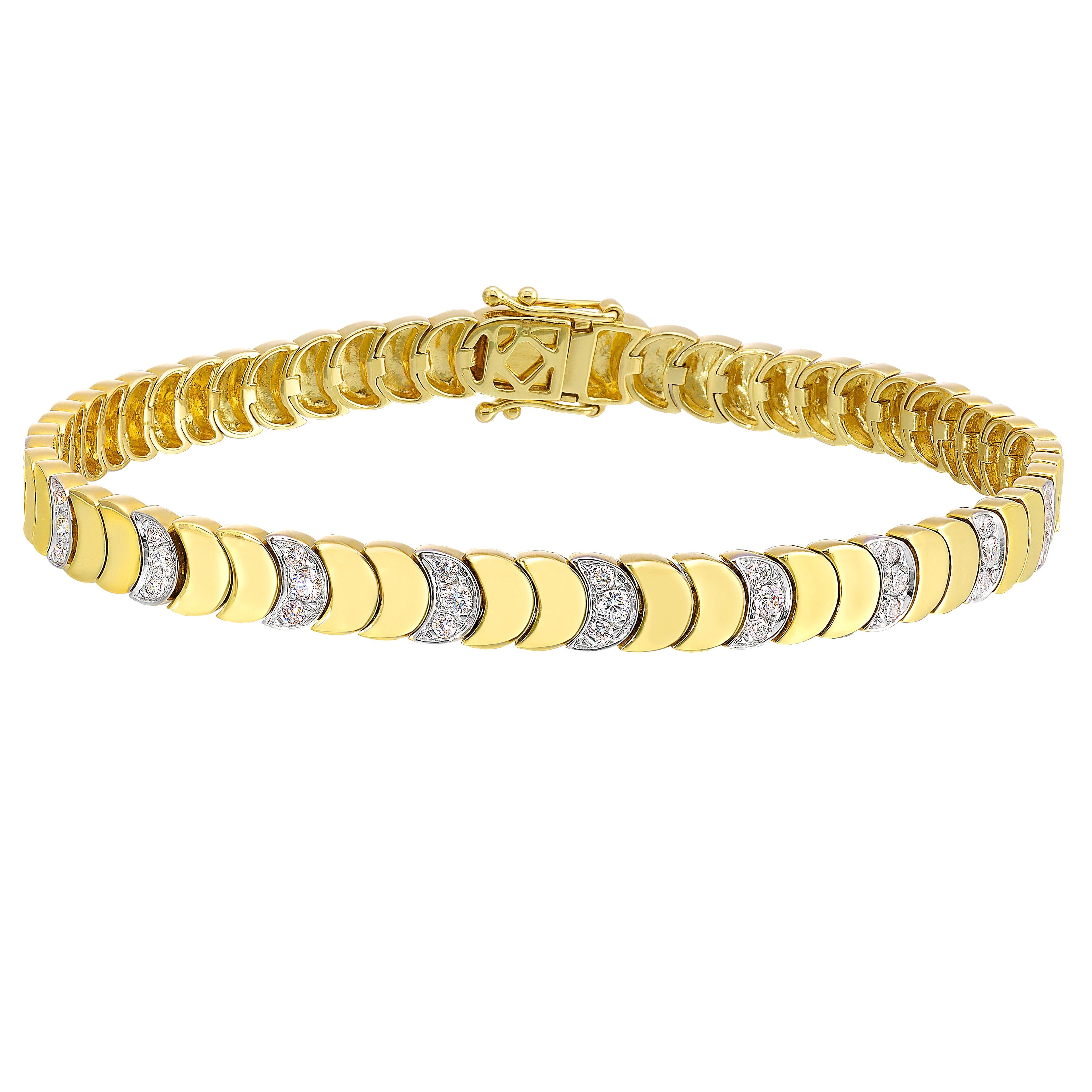 14Kt Yellow Gold Diamond 1/2Ctw Bracelet
