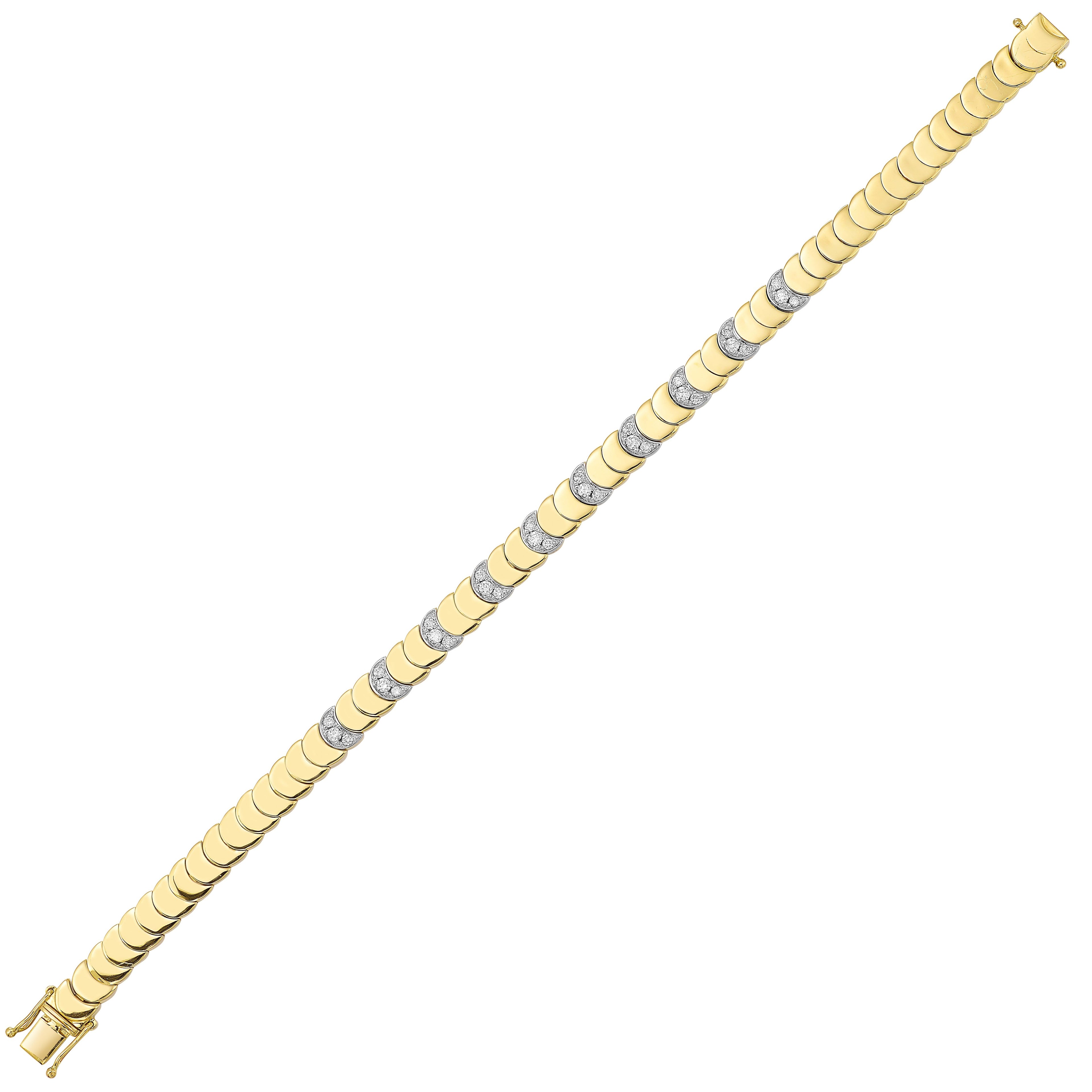 14Kt Yellow Gold Diamond 1/2Ctw Bracelet