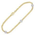 14Kt Yellow Gold Diamond 1/6Ctw Bracelet
