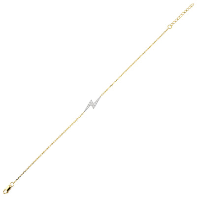 14Kt Yellow Gold Diamond 1/6Ctw Bracelet