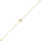 14Kt Yellow Gold Diamond 1/10Ctw Bracelet