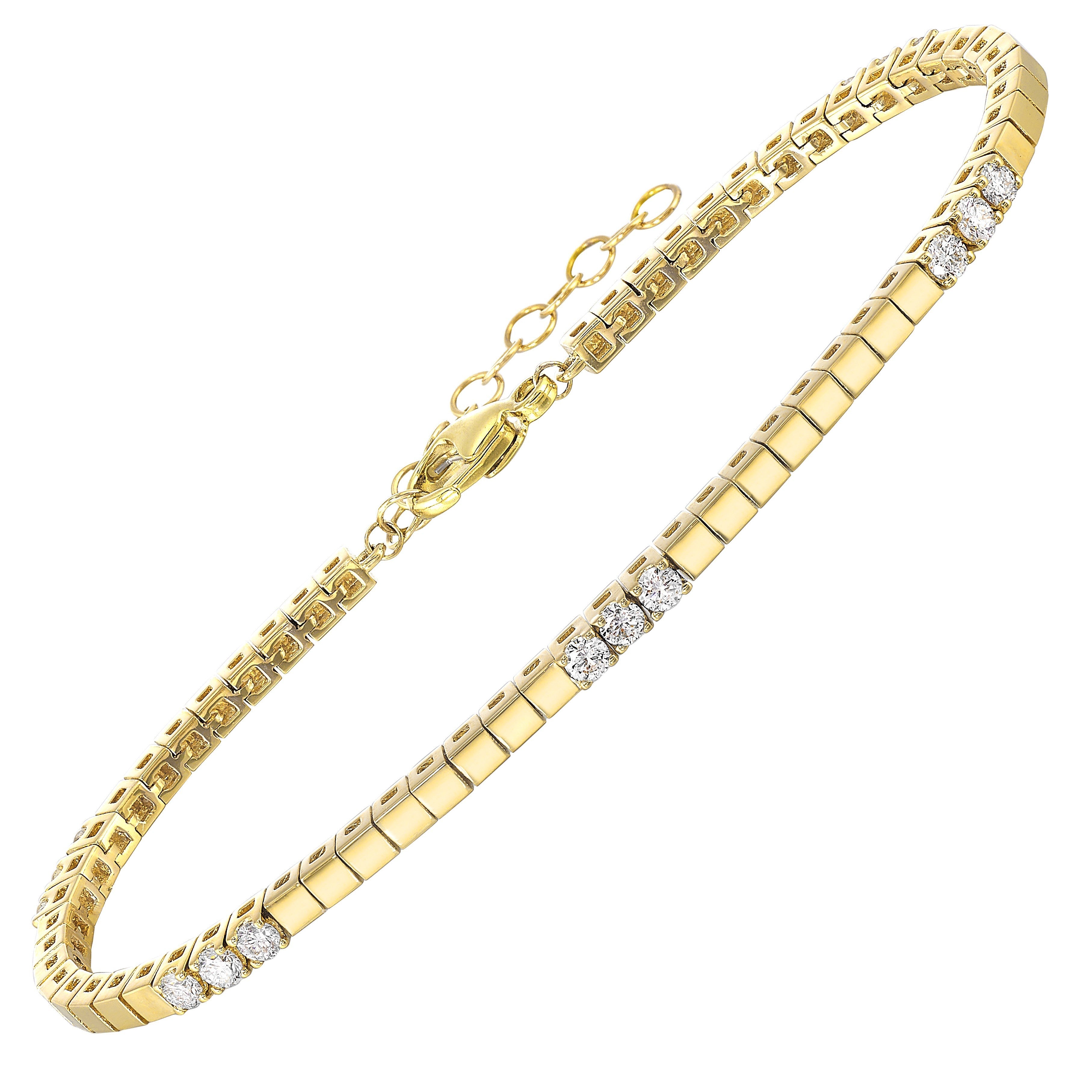 14Kt Yellow Gold Diamond 1/2Ctw Bracelet