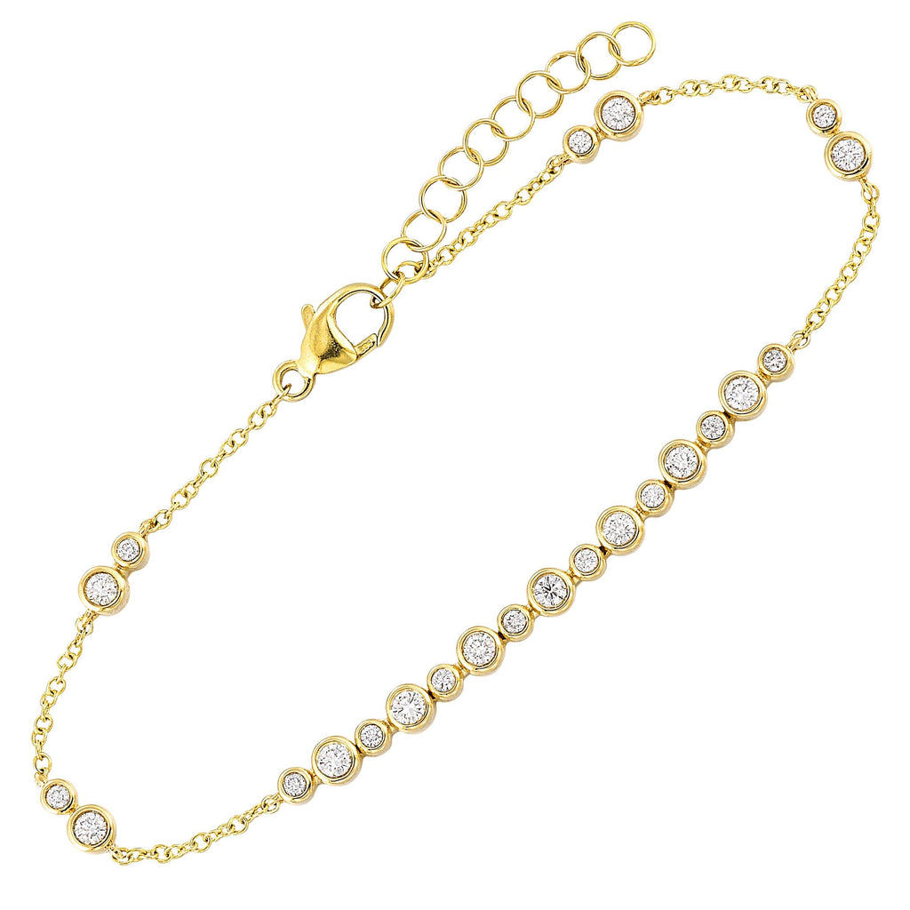 14Kt Yellow Gold Diamond 1/2Ctw Bracelet