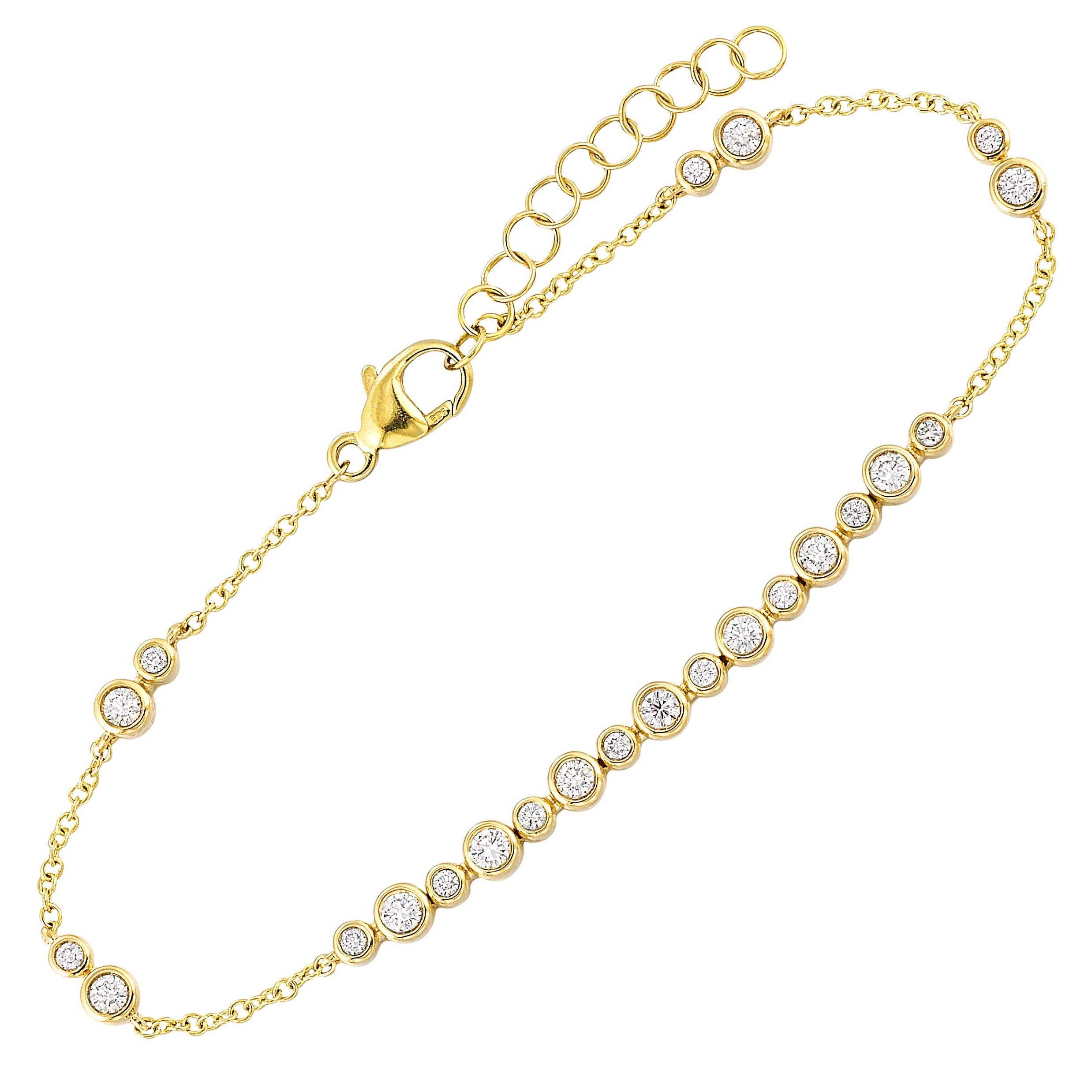 14Kt Yellow Gold Diamond 1/2Ctw Bracelet