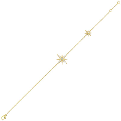 14Kt Yellow Gold Diamond 1/5Ctw Bracelet