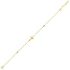 14Kt Yellow Gold Diamond 1/20Ctw Bracelet