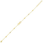 14Kt Yellow Gold Diamond 1/20Ctw Bracelet