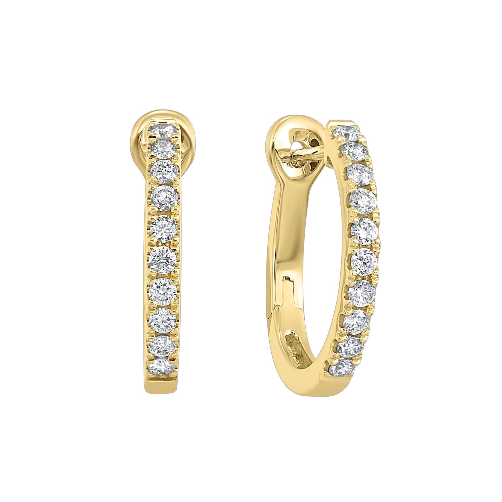 14Kt Yellow Gold Diamond 1/4Ctw Earring
