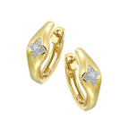 14Kt Yellow Gold Diamond 1/20Ctw Earring