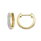 14Kt Yellow Gold Diamond 1/15Ctw Earring