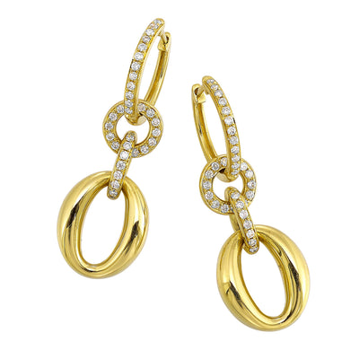 14Kt Yellow Gold Diamond 3/8Ctw Earring