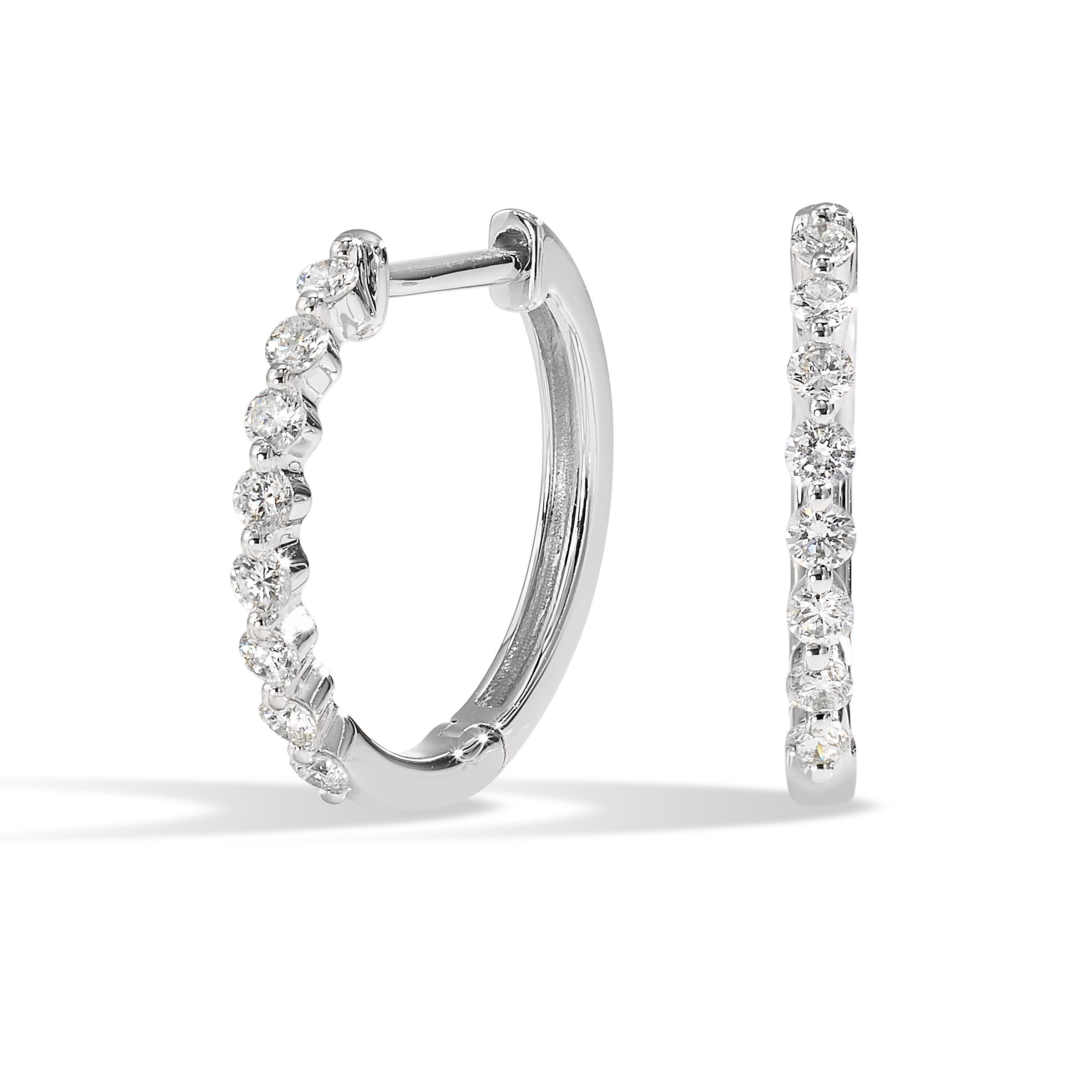 14Kt White Gold Diamond 1/4Ctw Earring