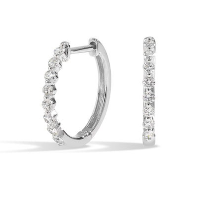 14Kt White Gold Diamond 1/4Ctw Earring