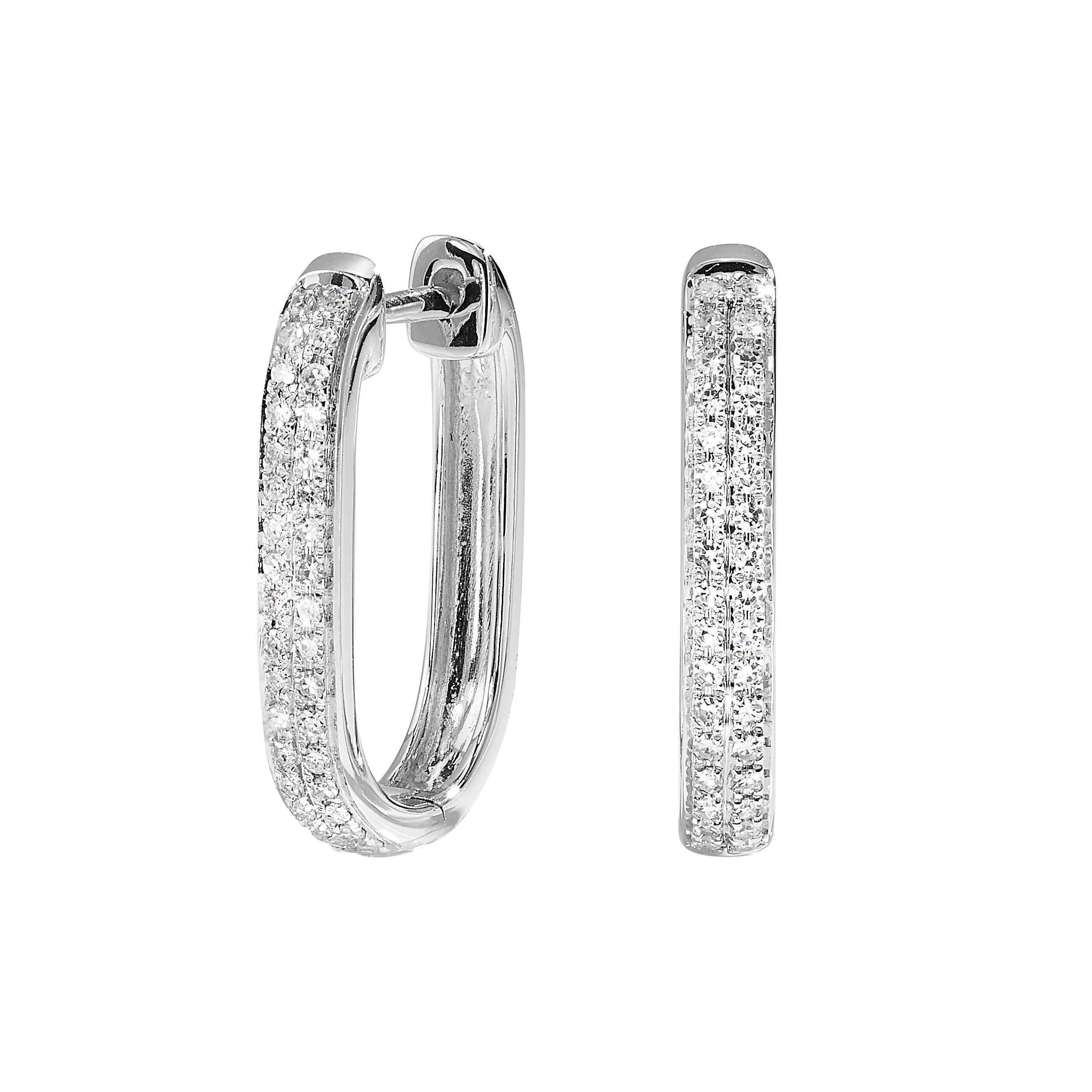 14Kt White Gold Diamond 1/7Ctw Earring