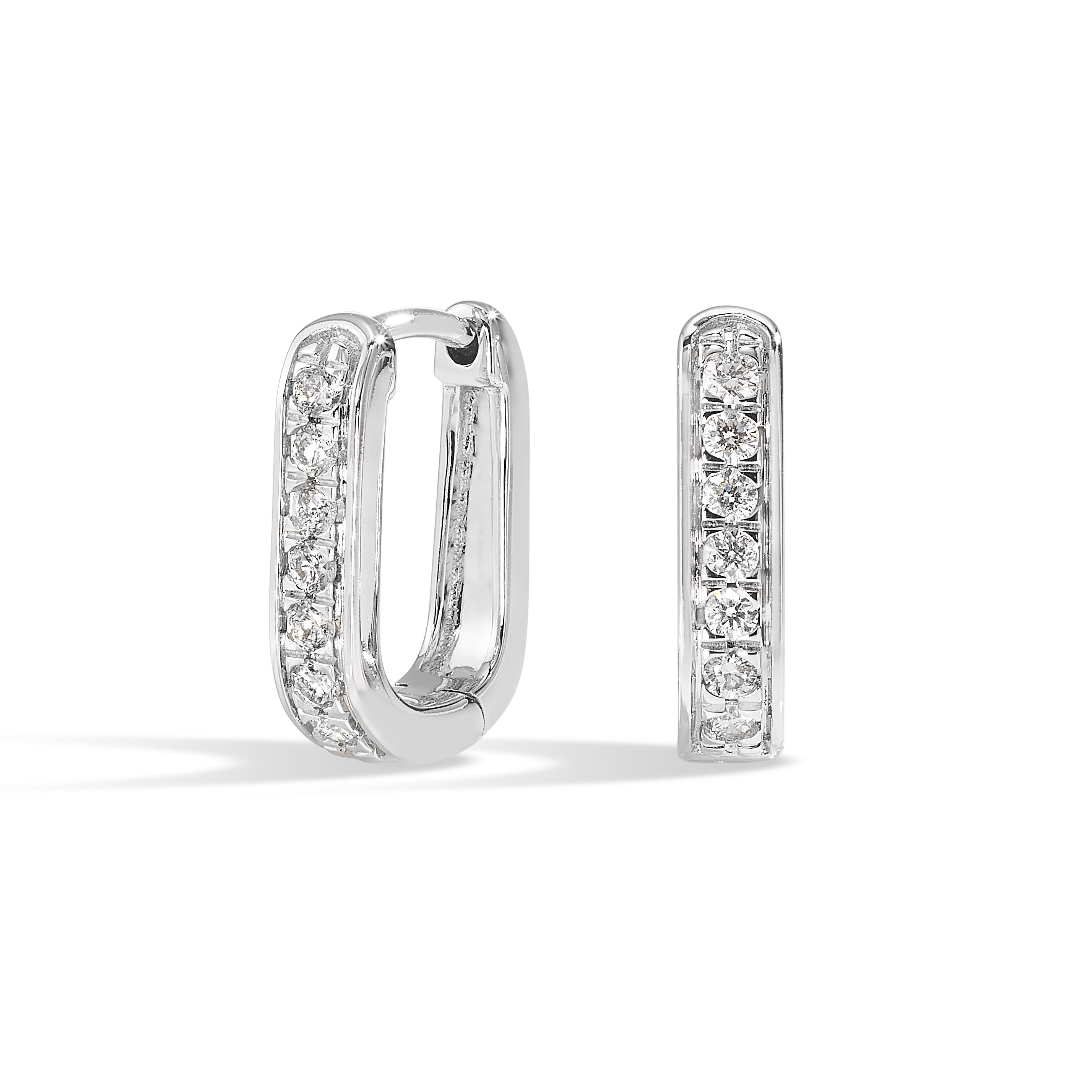 14Kt White Gold Diamond 1/4Ctw Earring
