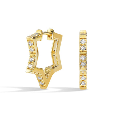 14Kt Yellow Gold Diamond 1/4Ctw Earring
