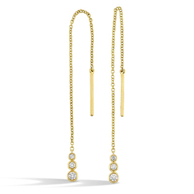 14Kt Yellow Gold Diamond 1/6Ctw Earring