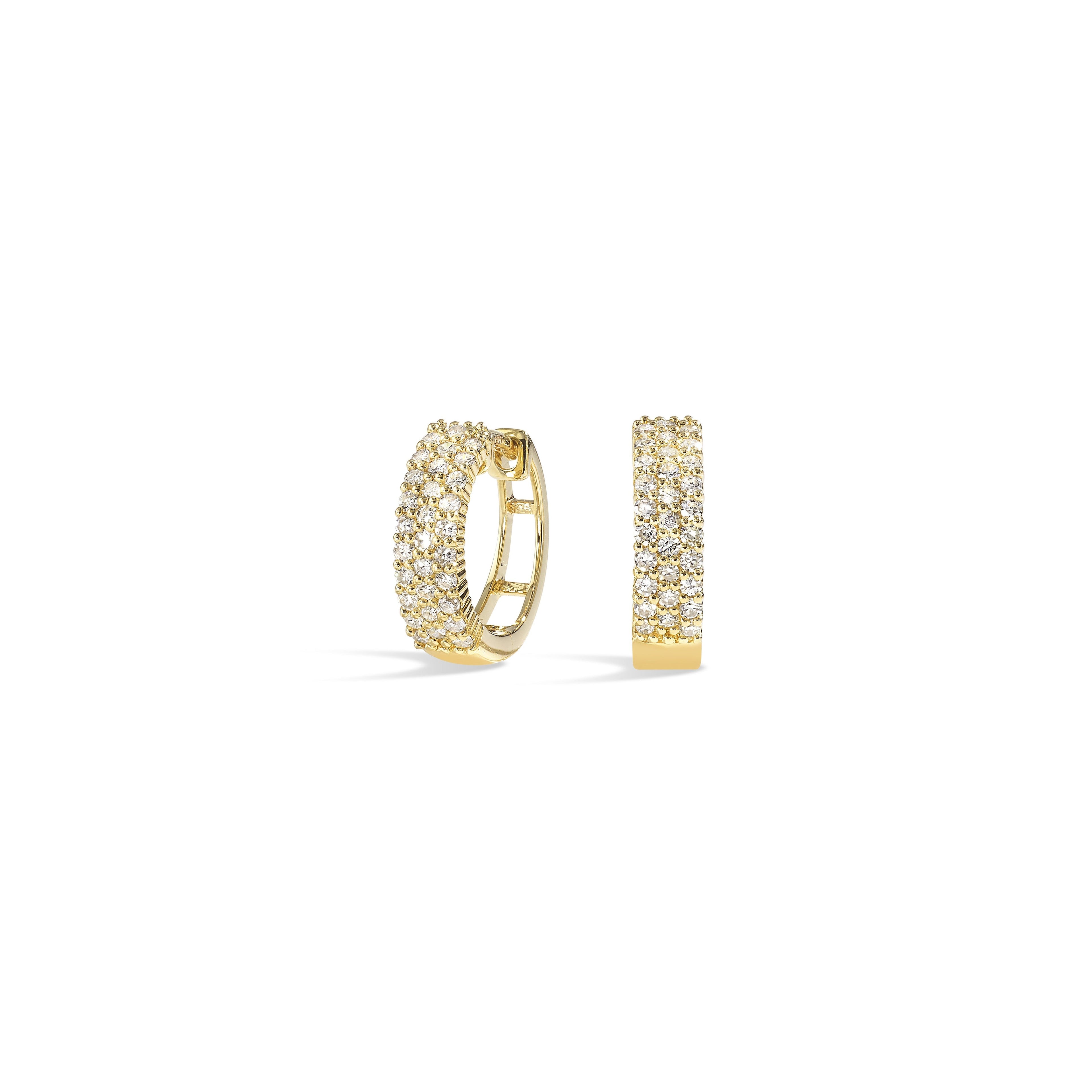 14Kt Yellow Gold Diamond 3/8Ctw Earring